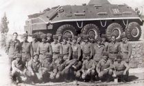 Инженерно-сапёрная рота после награждения медалями 70 лет ВС 